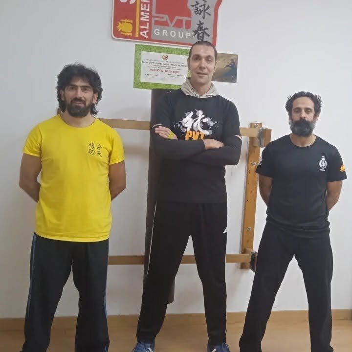 Jero y Fran, del Centro Yuan Fen, entrenan con PVT Almería